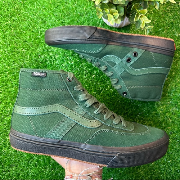 Vans Crocket High Dark Green / Black - Picture 8 of 9